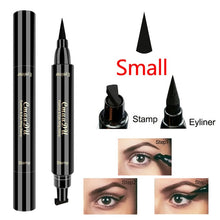 Load image into Gallery viewer, 1 Pc Brand New Double Head Liquid Eye Liner Black Seal Pen Stamp Eyeliner Pencil Waterproof Lasting Cat Eyes Makeup Tool TSLM2
