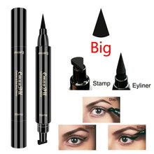 Load image into Gallery viewer, 1 Pc Brand New Double Head Liquid Eye Liner Black Seal Pen Stamp Eyeliner Pencil Waterproof Lasting Cat Eyes Makeup Tool TSLM2
