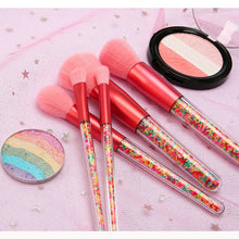 Load image into Gallery viewer, New 5pcs Lollipop Candy Unicorn Crystal Makeup Brushes Set Colorful Lovely Foundation Blending Brush Makeup Tool maquillaje
