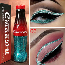 Load image into Gallery viewer, New Professional Makeup Cola Liquid Shimmer Glitter Eyes Liner Waterproof Easy To Wear Make Up Pigment Red White Gold Eyeliner
