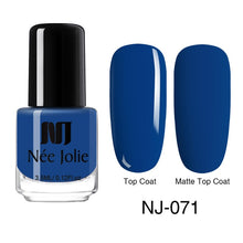 Load image into Gallery viewer, NEE JOLIE Matte Effetc Nail Polish Black Pure Nail Color Pink Nail Art Oily Polish Varnish Manicure Nail Art Lacquer Varnish
