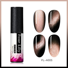 Load image into Gallery viewer, Four Lily 9D Galaxy Cat Eye UV Gel Polish Chameleon Magnetic Soak Off Nail Art Gel Lacquer 5ml Long Lasting Nail Art Gel Varnish
