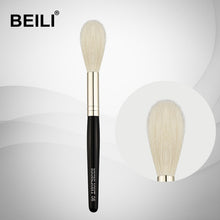 Load image into Gallery viewer, BEILI 1 Piece100% Real Goat Hair Black handle Highlight Blush Long Hair Single Makeup Brushes 06#
