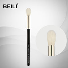 Load image into Gallery viewer, BEILI 1 Piece100% Real Goat Hair Black handle Highlight Blush Long Hair Single Makeup Brushes 06#
