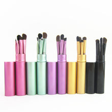 Load image into Gallery viewer, 5pcs Travel Portable Mini Eye Makeup Brushes Set Reals Eyeshadow Eyeliner Eyebrow Brush Lip Make Up Brushes kit Professional
