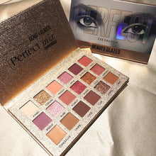 Load image into Gallery viewer, 18 Colors Glitter Eyeshadow Palette Long Lasting Eye Palette Pressed Shimmer Matte Eye Shadow Nude Eye shadow Makeup Palette
