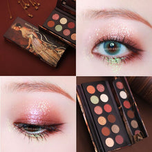 Load image into Gallery viewer, HOJO 12 Color Aristocratic Painting Eyeshadow Palette Shimmer Matte Pigmented Eye Shadow Powder Makeup Glitter Crystal Eyeshadow
