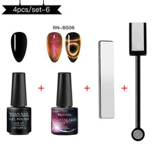 Load image into Gallery viewer, RBAN NAIL 9D Magnetic Cat Eye Gel Nail Polish Galaxy Chameleon Soak Off Nail Polish Gel Long Lasting Shining UV LED Nail Lacquer
