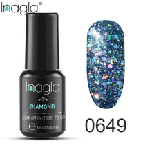 Load image into Gallery viewer, Inagla Nail Polish 8ml Diamond Series Varnish Glitter Nail Art Lacquer Polish Hybrid Varnish Gel Polish 108 UV Color Gel Vernis
