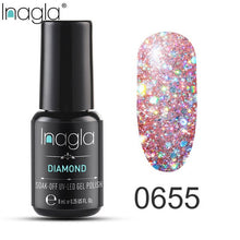 Load image into Gallery viewer, Inagla Nail Polish 8ml Diamond Series Varnish Glitter Nail Art Lacquer Polish Hybrid Varnish Gel Polish 108 UV Color Gel Vernis
