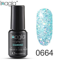 Load image into Gallery viewer, Inagla Nail Polish 8ml Diamond Series Varnish Glitter Nail Art Lacquer Polish Hybrid Varnish Gel Polish 108 UV Color Gel Vernis
