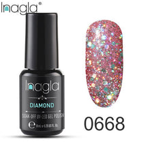 Load image into Gallery viewer, Inagla Nail Polish 8ml Diamond Series Varnish Glitter Nail Art Lacquer Polish Hybrid Varnish Gel Polish 108 UV Color Gel Vernis
