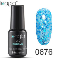 Load image into Gallery viewer, Inagla Nail Polish 8ml Diamond Series Varnish Glitter Nail Art Lacquer Polish Hybrid Varnish Gel Polish 108 UV Color Gel Vernis
