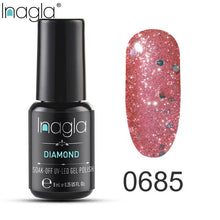 Load image into Gallery viewer, Inagla Nail Polish 8ml Diamond Series Varnish Glitter Nail Art Lacquer Polish Hybrid Varnish Gel Polish 108 UV Color Gel Vernis
