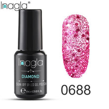 Load image into Gallery viewer, Inagla Nail Polish 8ml Diamond Series Varnish Glitter Nail Art Lacquer Polish Hybrid Varnish Gel Polish 108 UV Color Gel Vernis
