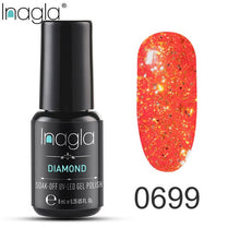 Load image into Gallery viewer, Inagla Nail Polish 8ml Diamond Series Varnish Glitter Nail Art Lacquer Polish Hybrid Varnish Gel Polish 108 UV Color Gel Vernis
