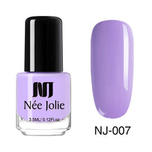 Load image into Gallery viewer, NEE JOLIE Summer Glitter Nail Polish 3.5ML Ordinary Nail Lacquer Mirror Effect Fast Dry Polish Varnish for Nail Art Decorations
