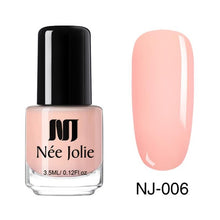 Load image into Gallery viewer, NEE JOLIE Summer Glitter Nail Polish 3.5ML Ordinary Nail Lacquer Mirror Effect Fast Dry Polish Varnish for Nail Art Decorations
