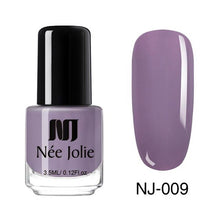 Load image into Gallery viewer, NEE JOLIE Summer Glitter Nail Polish 3.5ML Ordinary Nail Lacquer Mirror Effect Fast Dry Polish Varnish for Nail Art Decorations
