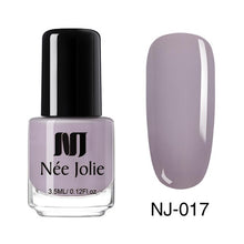 Load image into Gallery viewer, NEE JOLIE Summer Glitter Nail Polish 3.5ML Ordinary Nail Lacquer Mirror Effect Fast Dry Polish Varnish for Nail Art Decorations
