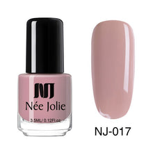 Load image into Gallery viewer, NEE JOLIE Summer Glitter Nail Polish 3.5ML Ordinary Nail Lacquer Mirror Effect Fast Dry Polish Varnish for Nail Art Decorations
