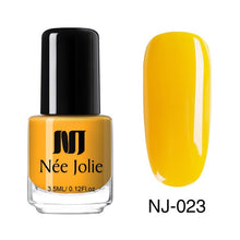 Load image into Gallery viewer, NEE JOLIE Summer Glitter Nail Polish 3.5ML Ordinary Nail Lacquer Mirror Effect Fast Dry Polish Varnish for Nail Art Decorations
