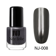 Load image into Gallery viewer, NEE JOLIE Summer Glitter Nail Polish 3.5ML Ordinary Nail Lacquer Mirror Effect Fast Dry Polish Varnish for Nail Art Decorations
