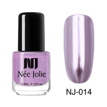 Load image into Gallery viewer, NEE JOLIE Summer Glitter Nail Polish 3.5ML Ordinary Nail Lacquer Mirror Effect Fast Dry Polish Varnish for Nail Art Decorations
