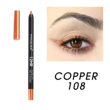Load image into Gallery viewer, 12 Colors Eye Liner Fashion Matte Eyeliner Pen Long Lasting Waterproof Natural Eyeliner White Eyeliner TSLM1

