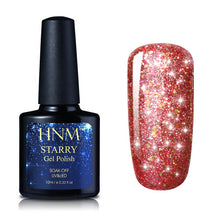 Load image into Gallery viewer, HNM 10ML Starry Bling Nail Polish Varnish Semi Permanent Lacquer Gelpolish 30 Colors Starry Bling Stamping DIY Nail Art
