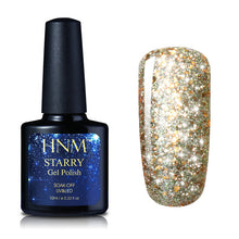 Load image into Gallery viewer, HNM 10ML Starry Bling Nail Polish Varnish Semi Permanent Lacquer Gelpolish 30 Colors Starry Bling Stamping DIY Nail Art
