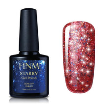 Load image into Gallery viewer, HNM 10ML Starry Bling Nail Polish Varnish Semi Permanent Lacquer Gelpolish 30 Colors Starry Bling Stamping DIY Nail Art
