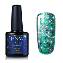 Load image into Gallery viewer, HNM 10ML Starry Bling Nail Polish Varnish Semi Permanent Lacquer Gelpolish 30 Colors Starry Bling Stamping DIY Nail Art
