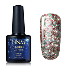 Load image into Gallery viewer, HNM 10ML Starry Bling Nail Polish Varnish Semi Permanent Lacquer Gelpolish 30 Colors Starry Bling Stamping DIY Nail Art
