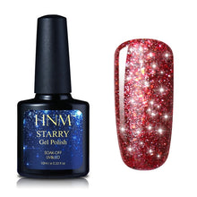 Load image into Gallery viewer, HNM 10ML Starry Bling Nail Polish Varnish Semi Permanent Lacquer Gelpolish 30 Colors Starry Bling Stamping DIY Nail Art
