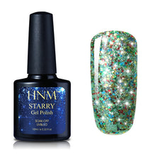 Load image into Gallery viewer, HNM 10ML Starry Bling Nail Polish Varnish Semi Permanent Lacquer Gelpolish 30 Colors Starry Bling Stamping DIY Nail Art
