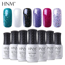 Load image into Gallery viewer, HNM 8ML 28 Rough Color Nail Polish Hybrid Varnish Lucky Lacquer GelLak Gelpolish Semi Permanent Stamping Primer Enamel Soak Off
