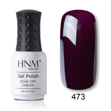 Load image into Gallery viewer, HNM 8ML 28 Rough Color Nail Polish Hybrid Varnish Lucky Lacquer GelLak Gelpolish Semi Permanent Stamping Primer Enamel Soak Off
