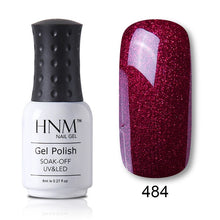 Load image into Gallery viewer, HNM 8ML 28 Rough Color Nail Polish Hybrid Varnish Lucky Lacquer GelLak Gelpolish Semi Permanent Stamping Primer Enamel Soak Off
