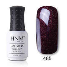 Load image into Gallery viewer, HNM 8ML 28 Rough Color Nail Polish Hybrid Varnish Lucky Lacquer GelLak Gelpolish Semi Permanent Stamping Primer Enamel Soak Off
