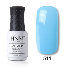 Load image into Gallery viewer, HNM 8ML 28 Rough Color Nail Polish Hybrid Varnish Lucky Lacquer GelLak Gelpolish Semi Permanent Stamping Primer Enamel Soak Off
