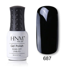 Load image into Gallery viewer, HNM 8ML 28 Rough Color Nail Polish Hybrid Varnish Lucky Lacquer GelLak Gelpolish Semi Permanent Stamping Primer Enamel Soak Off
