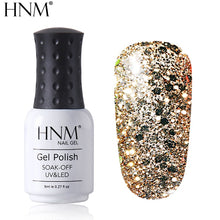 Load image into Gallery viewer, HNM 8ML Diamond UV LED Lamp Nail Gel Bling Glitter Paint Gellak Soak Off Semi Permanent Lucky Lacquer Enamel Gel Nail Polish Ink
