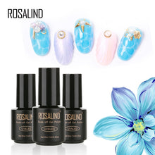 Load image into Gallery viewer, ROSALIND NEW P+Black Bottle 7ml Blossom Nail Polish DIY Nail Gel for Nail Salon Long-Lasting Nail Polish Lacquer Semi Permanent
