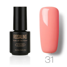 Load image into Gallery viewer, ROSALIND NEW P+Black Bottle 7ml Blossom Nail Polish DIY Nail Gel for Nail Salon Long-Lasting Nail Polish Lacquer Semi Permanent
