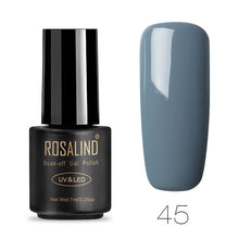 Load image into Gallery viewer, ROSALIND Nail Polish 7ML 58 Color Series Gel Nail Polish Nail Art UV LED Soak-off Gel Lacquer Vernis Semi Permanent Gel Varnish
