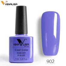 Load image into Gallery viewer, 7.5ml VENALISA Nail Gel Polish High Quality Nail Art Salon 60 Colors Soak off UV LED Nail Gel Varnish Camouflage Color Lacquer
