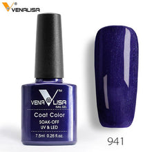 Load image into Gallery viewer, 7.5ml VENALISA Nail Gel Polish High Quality Nail Art Salon 60 Colors Soak off UV LED Nail Gel Varnish Camouflage Color Lacquer
