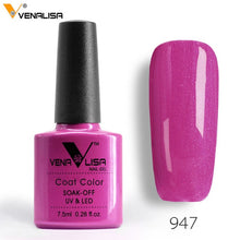 Load image into Gallery viewer, 7.5ml VENALISA Nail Gel Polish High Quality Nail Art Salon 60 Colors Soak off UV LED Nail Gel Varnish Camouflage Color Lacquer
