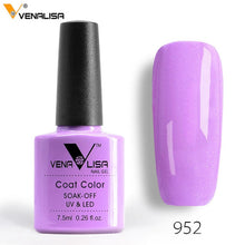 Load image into Gallery viewer, 7.5ml VENALISA Nail Gel Polish High Quality Nail Art Salon 60 Colors Soak off UV LED Nail Gel Varnish Camouflage Color Lacquer
